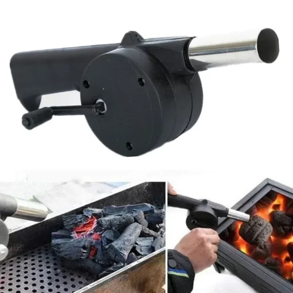 Kf S189dfbd451844eb199a95921faa0b59bA Grill Manual Fan Hand Crank BBQ Fan Portable Barbeque Air Blower With Manual Handle Speed Control