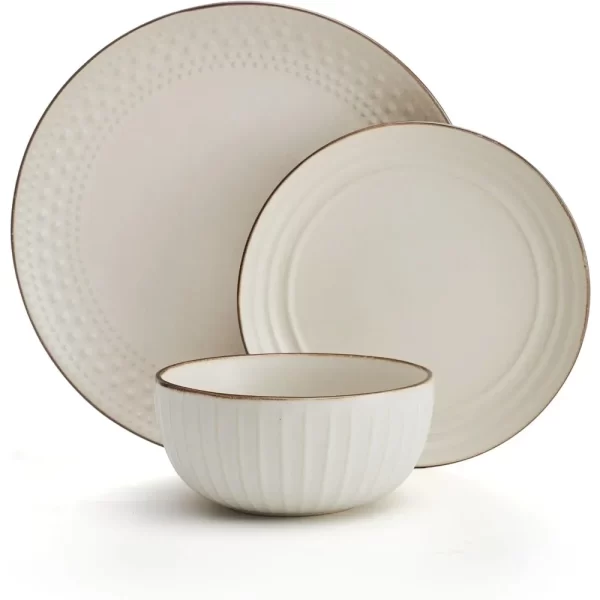 Kf S728f5cb5cf76497f90fdcc823afaacb9K Cream Dish Service For 4 Kitchen Tableware Set Of Plates Janelle 12 Piece Dinnerware Set Ceramic