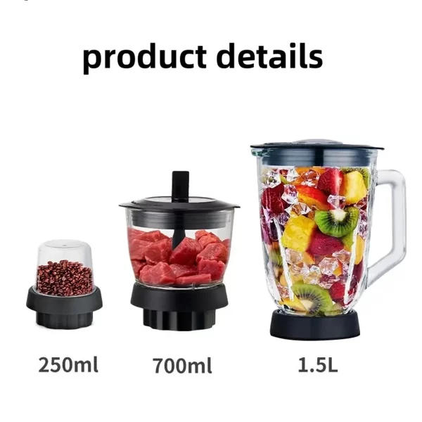 Kf S9af7a7f5c1f24c8b93623ff2f5ab0d43R Multifunctional Mixer Food Grinder Kitchen Crusher Ice Juicer1 Piece Bullet Personal Blender