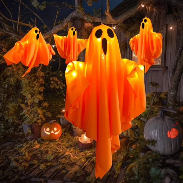 Kf S9b5f5e2f0b984f2b93eb013c3614b05cH Halloween Horror Hanging Ghost LED Light Glowing Home Bar Indoor Outdoor Decoration Hanging Ghost Pendant Wind