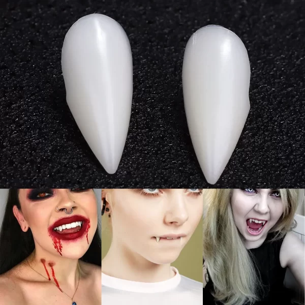 Kf Sbe6729328b4f4c15bb7e7ec0576931c5K Halloween Decoration Vampire Teeth Fangs Dentures Props Halloween Cosplay Props False Fangs With Solid Glue Halloween